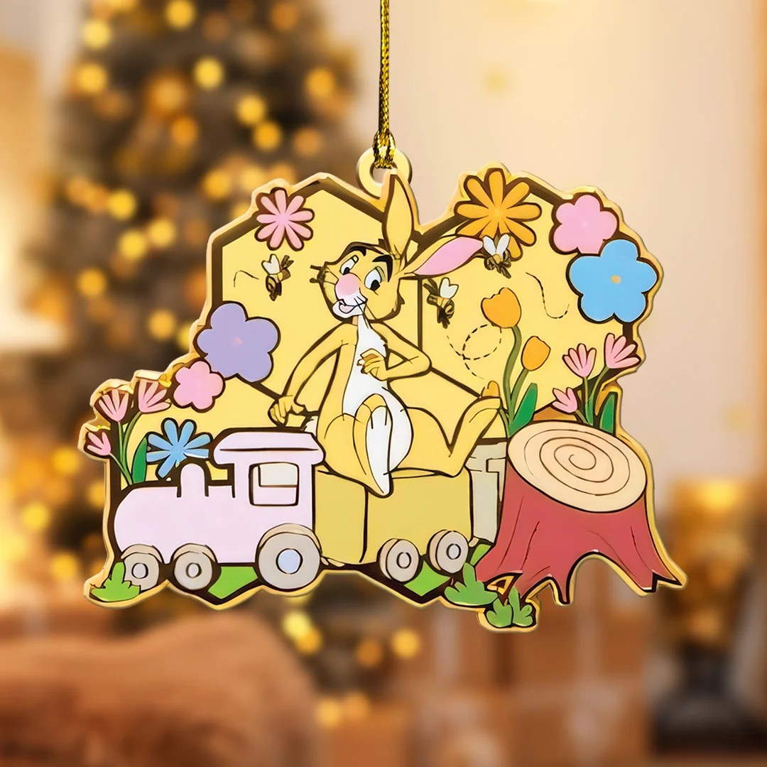 6PCS Winnie-the-Pooh Custom Shape 2-Side Printed Acrylic Ornament – TANTN25730