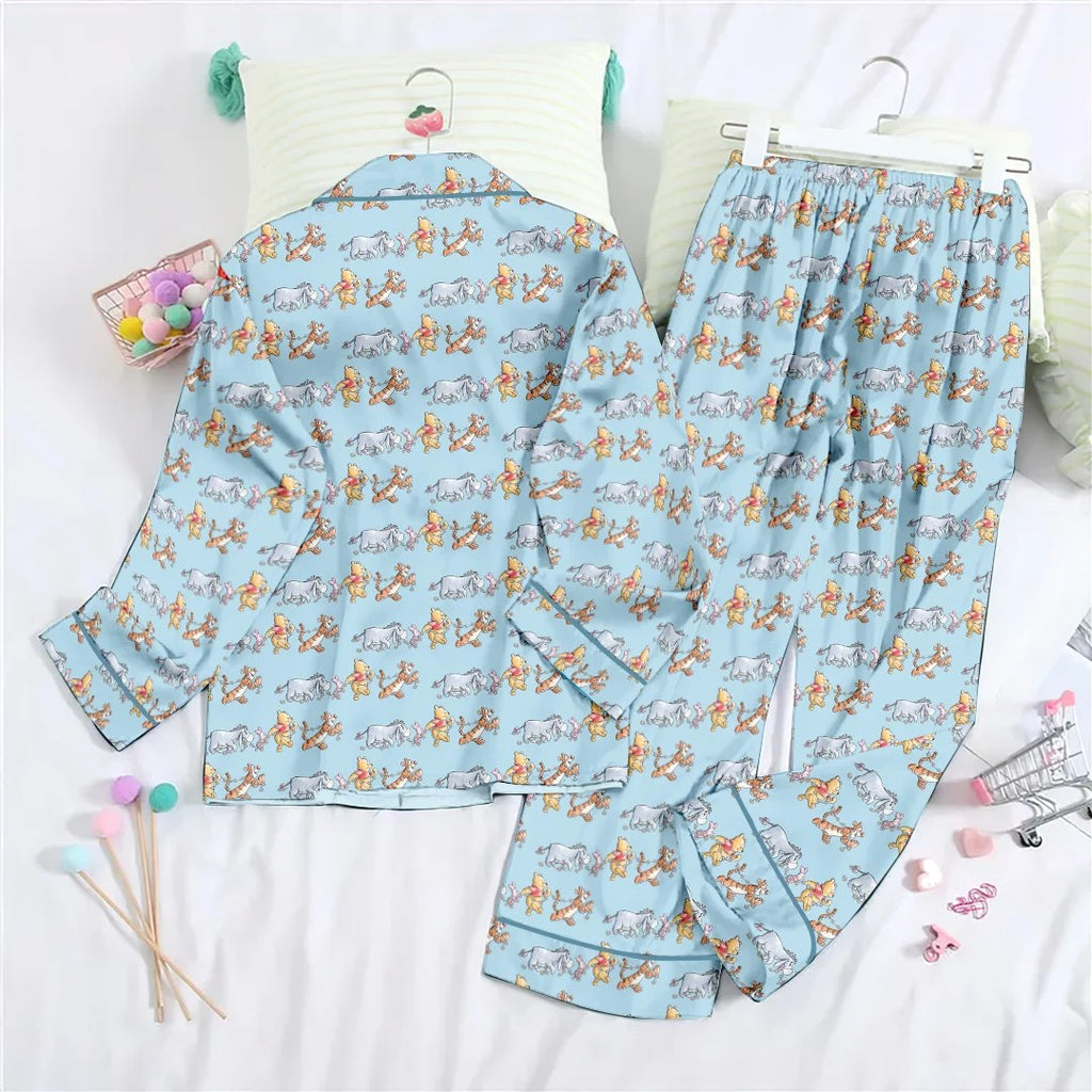 Winnie-the-Pooh Satin Pajama Set with Piping – TANTN25736