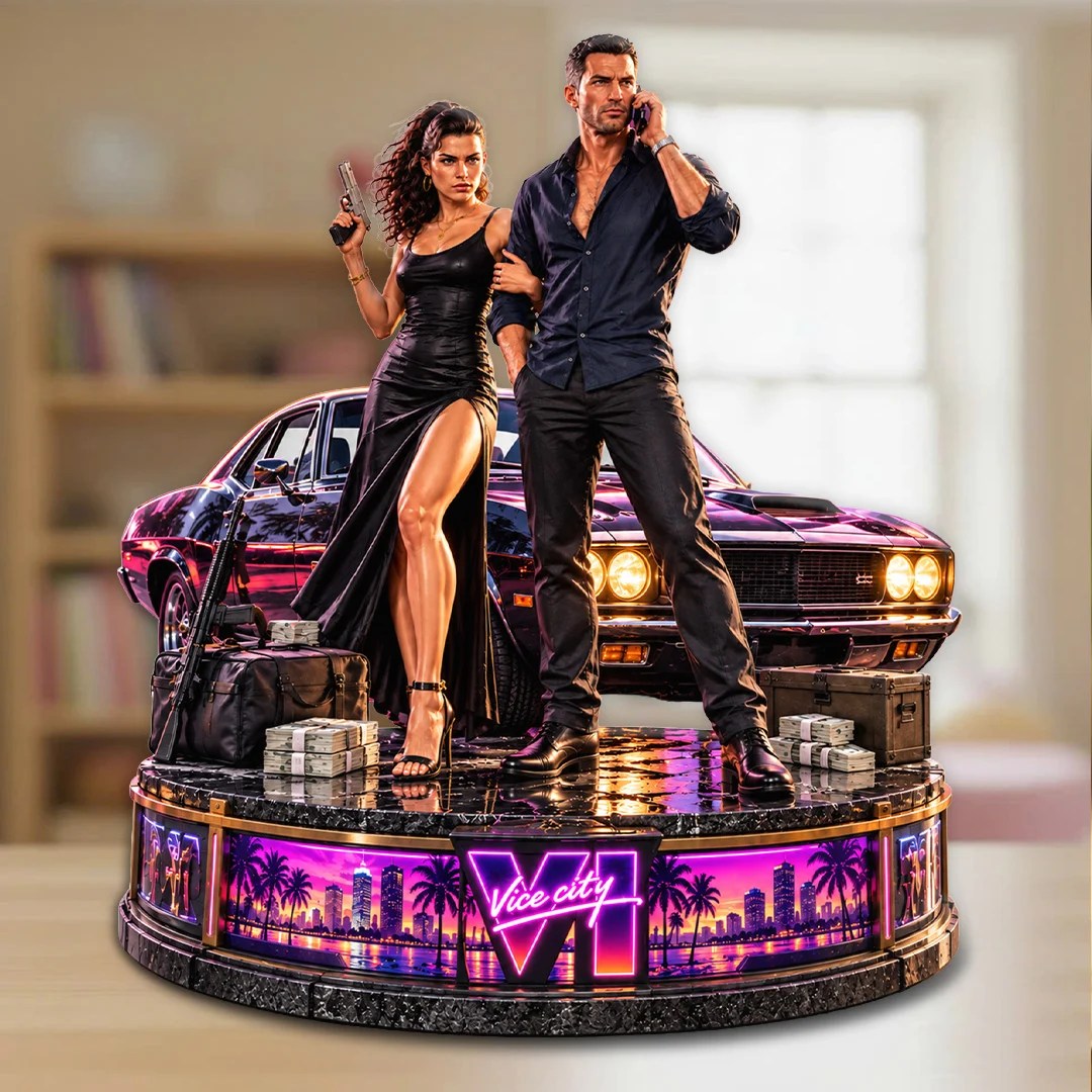 Grand Theft Auto VI Custom Shape Acrylic Plaque – TANTN25773