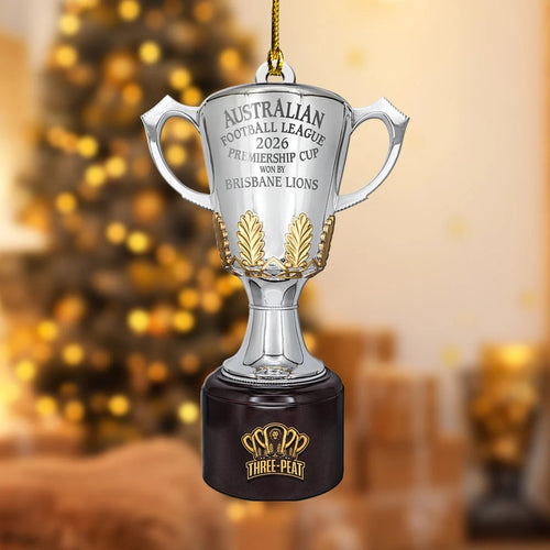 Brisbane Lions 2026 AFL Premiers Custom Shape 2-side Printed Acrylic Ornament – TANTN25822