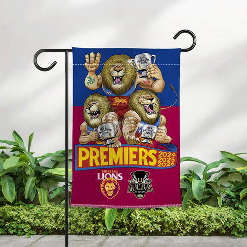Brisbane Lions 2026 AFL Premiers Double-side Garden Flag – TANTN25871