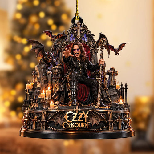 Ozzy Osbourne Custom Shape 2-side Printed Acrylic Ornament – TANTN25905