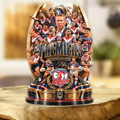 Sydney Roosters 2026 NRL Premiers Custom Shape Acrylic Plaque – TANTN25961