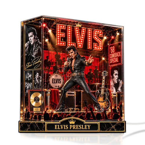 Elvis Presley Custom Shape Acrylic Light Box – TANTN25970