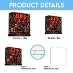 Elvis Presley Custom Shape Acrylic Light Box – TANTN25970