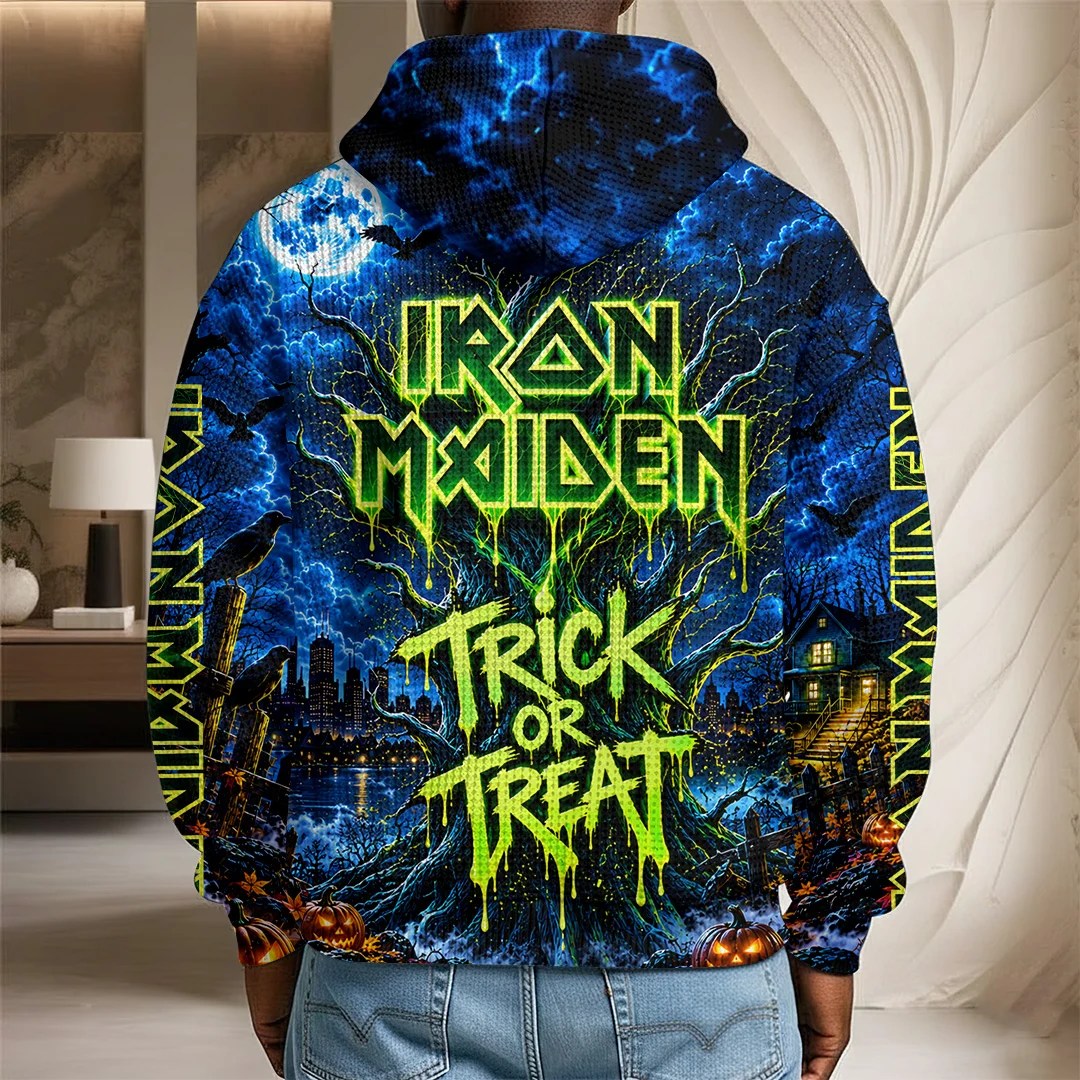Iron Maiden Fear of the Dark Halloween 3D Unisex Waffle Hoodie – TANTN26006