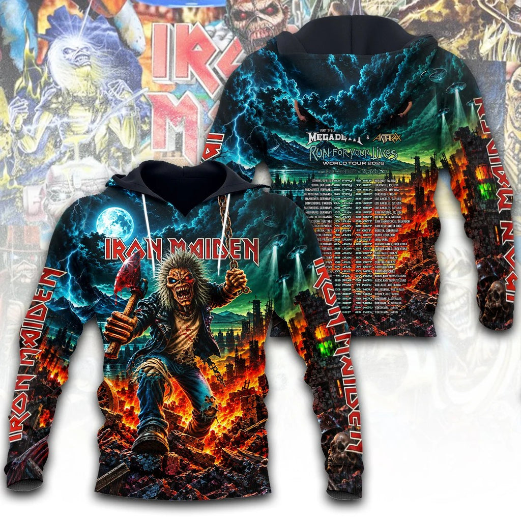 Iron Maiden Tour 2026 3D Apparel – TANTN26027