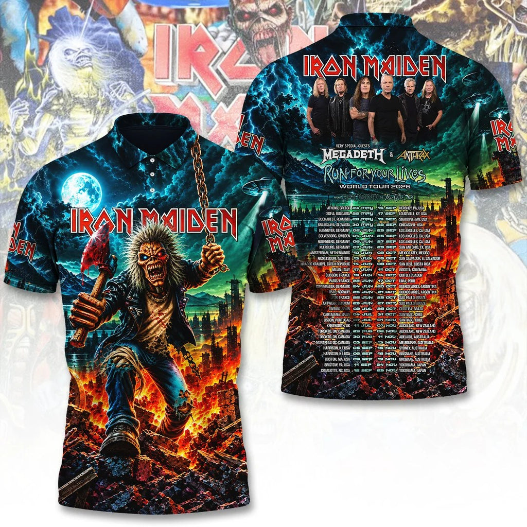 Iron Maiden Tour 2026 3D Apparel – TANTN26027