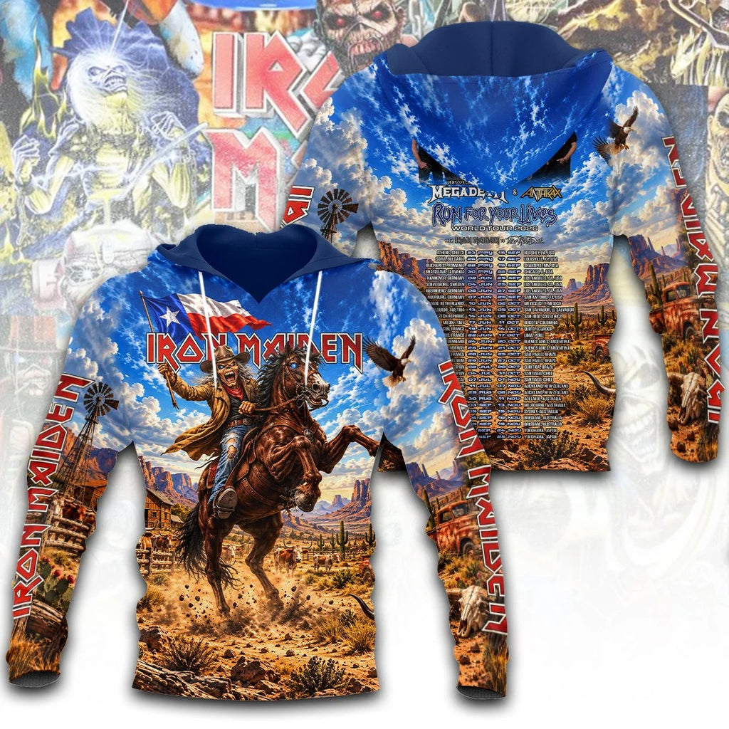 Iron Maiden Tour 2026 3D Apparel – TANTN26029