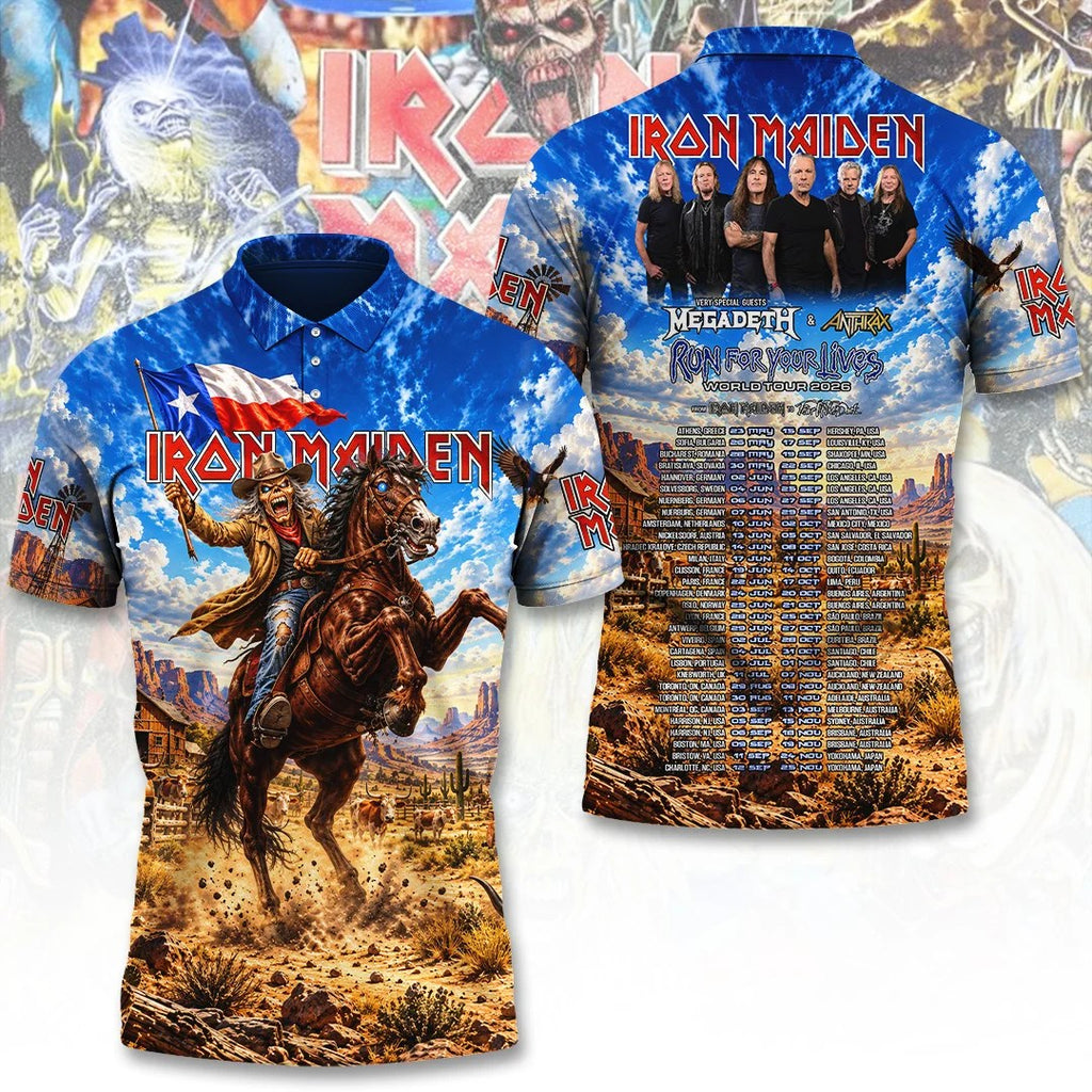 Iron Maiden Tour 2026 3D Apparel – TANTN26029
