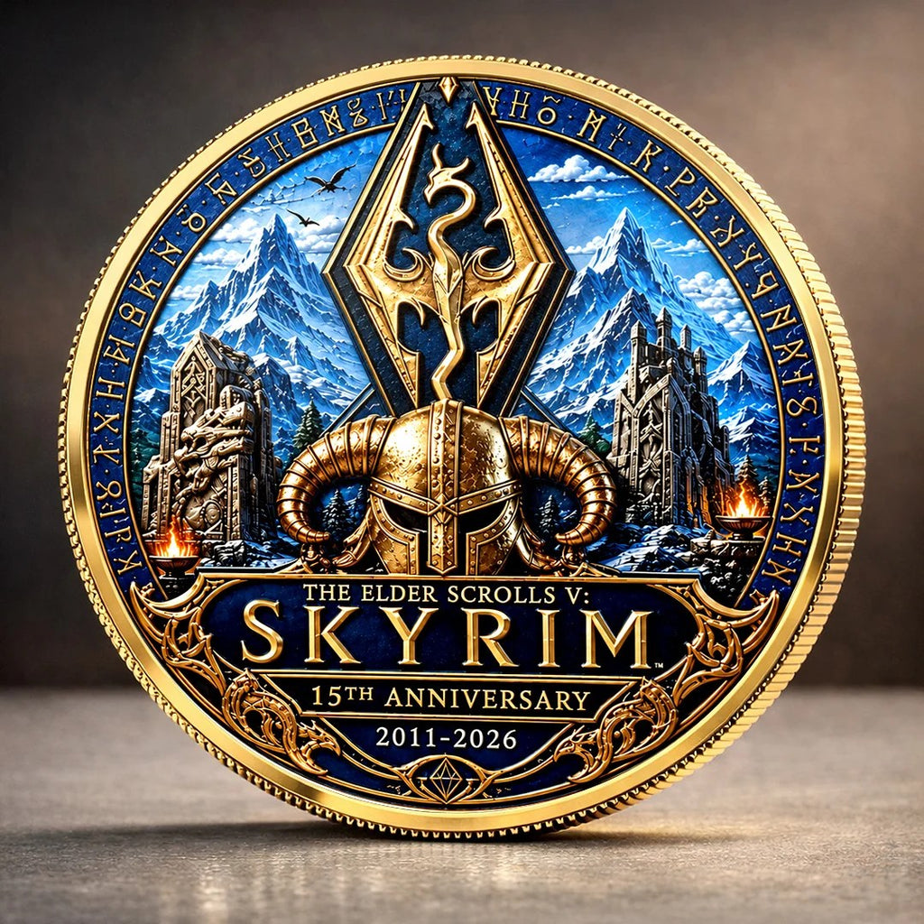 The Elder Scrolls V: Skyrim 15th Anniversary 2026 Commemorative Coin – TANTN26086