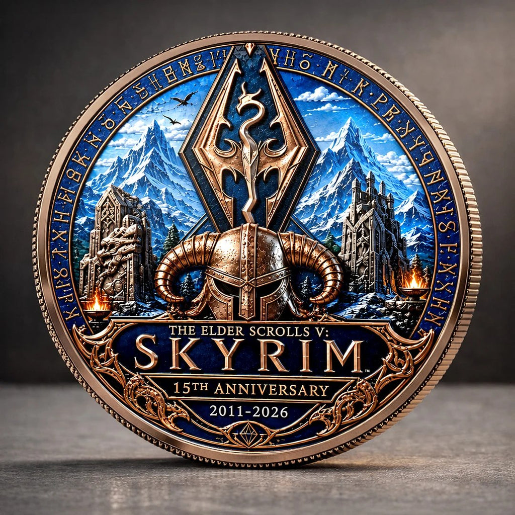 The Elder Scrolls V: Skyrim 15th Anniversary 2026 Commemorative Coin – TANTN26086