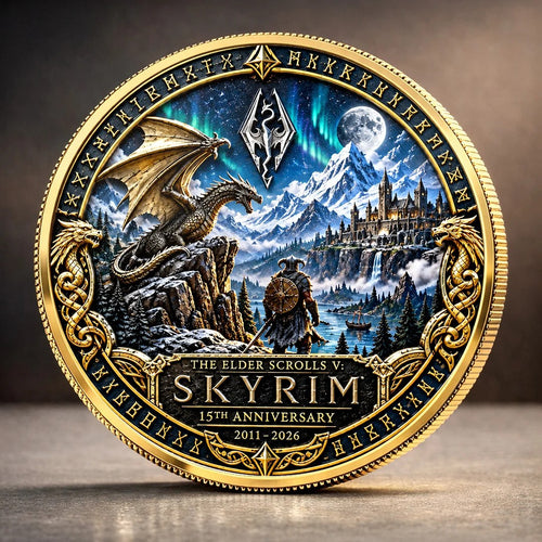 The Elder Scrolls V: Skyrim 15th Anniversary 2026 Commemorative Coin – TANTN26088