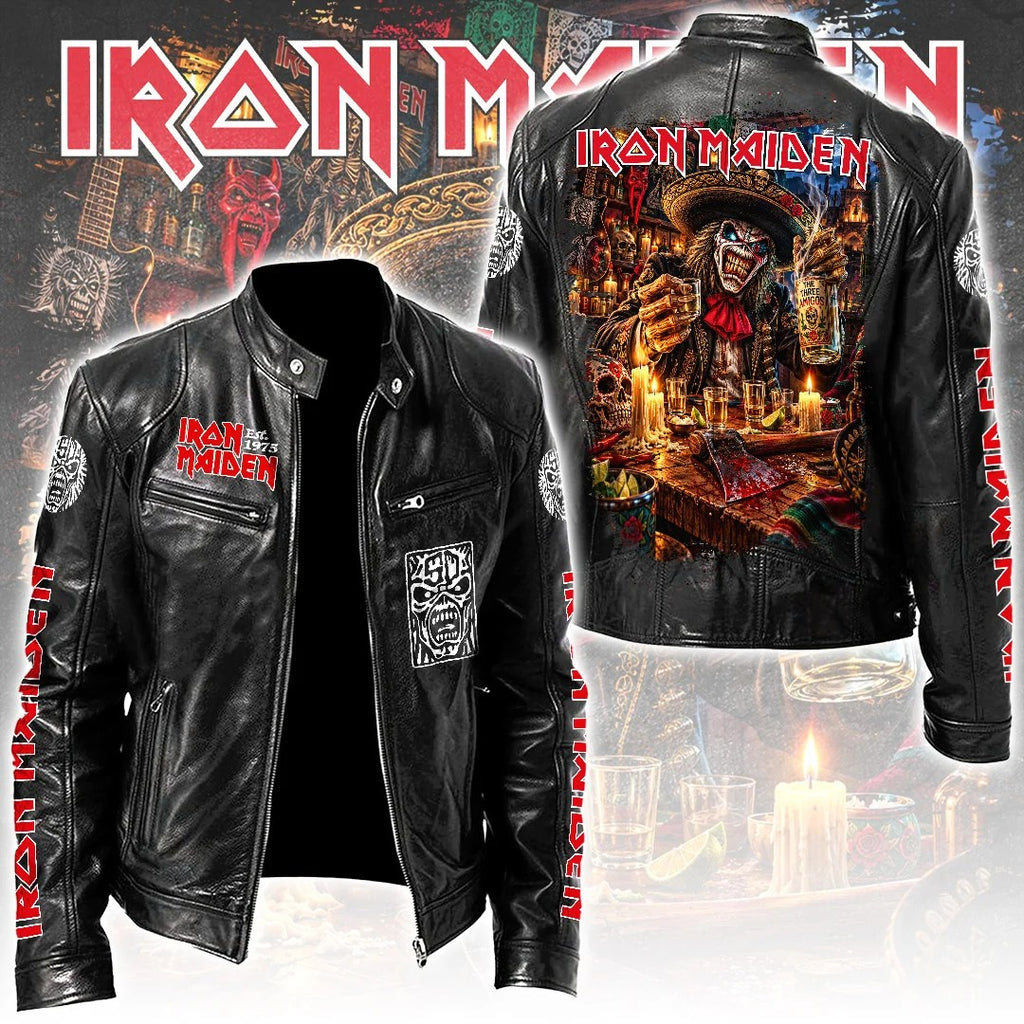 Iron Maiden Motorcycle Leather Jacket – TANTN26188