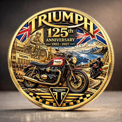 Triumph Motorcycles 125th Anniversary 2027 Commemorative Coin – TANTN26234