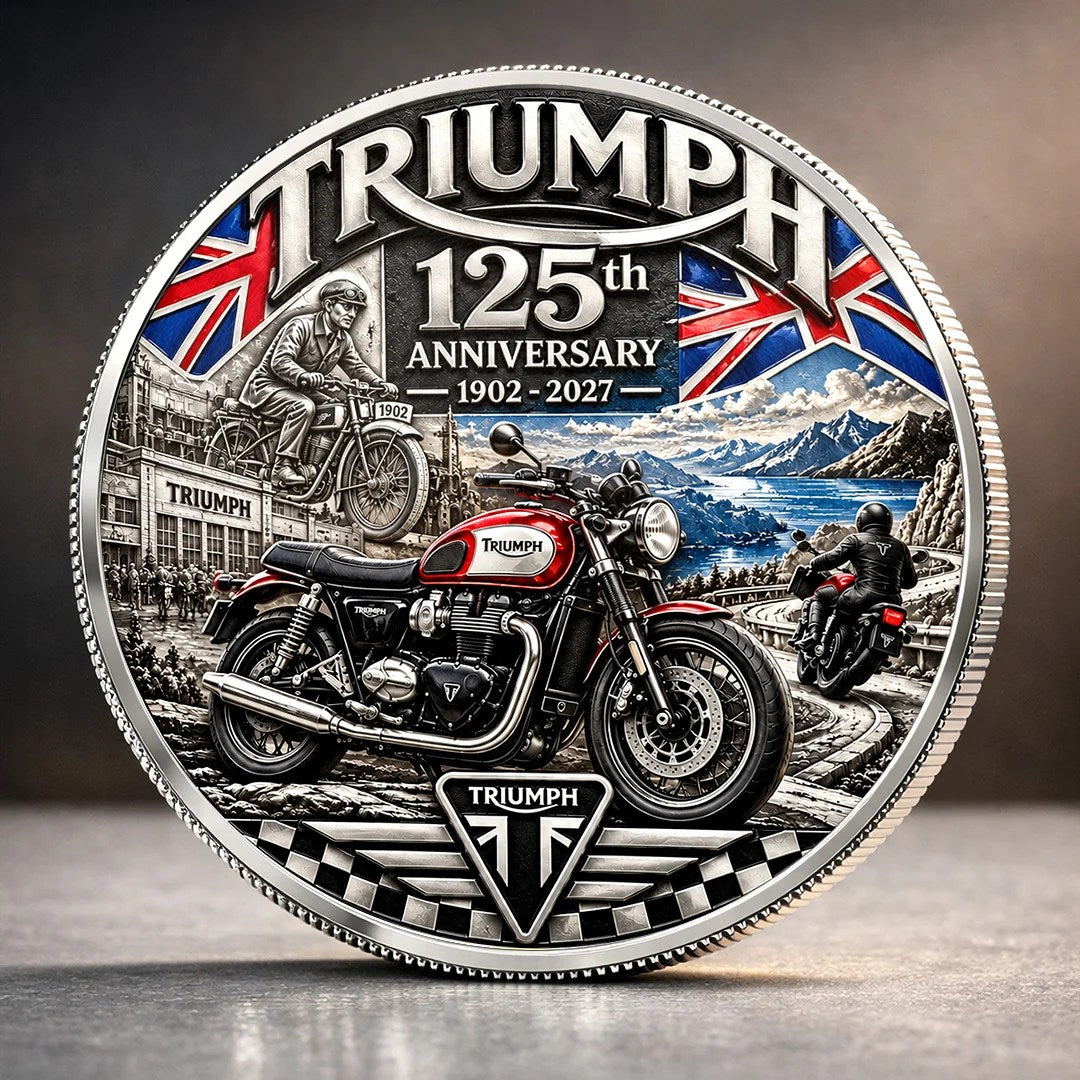 Triumph Motorcycles 125th Anniversary 2027 Commemorative Coin – TANTN26234