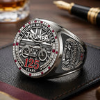 Triumph Motorcycles 125th Anniversary 3D Engraved Ring – TMTHU9834
