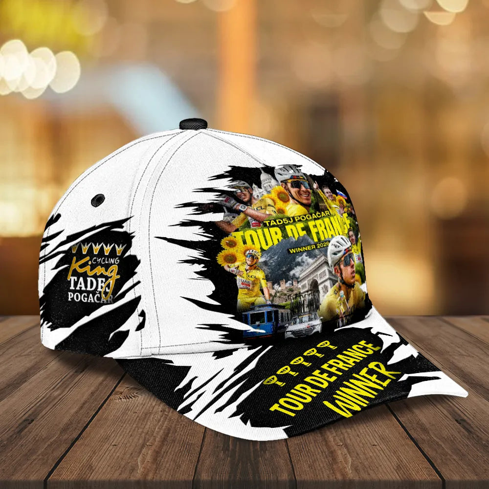 Tadej Pogacar 2026 Tour de France Winner Classic Cap – GNE7895