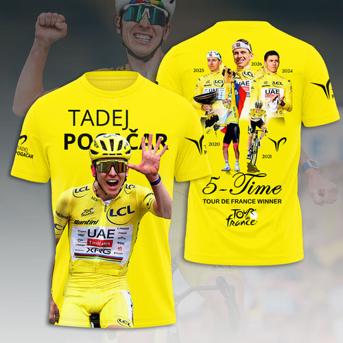 Tadej Pogacar 2026 Tour de France Winner 3D Apparel – HOATT19937