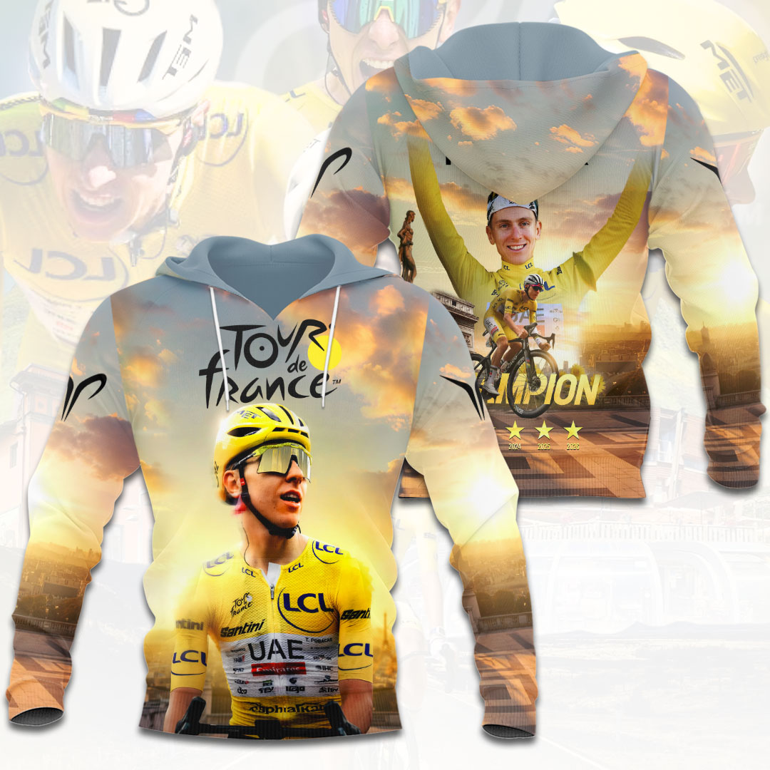 Tadej Pogacar 2026 Tour de France Winner 3D Apparel – HOATT19941