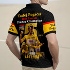 Tadej Pogačar 2026 Tour de France Champion Zip Polo Shirt – TMTHU7862