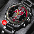 Personalized Tampa Bay Buccaneers Black Stainless Steel Watch – TANTN16031