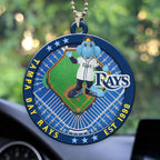 Tampa Bay Rays Custom shape 2-sided Acrylic Car Ornament – HOATT13058