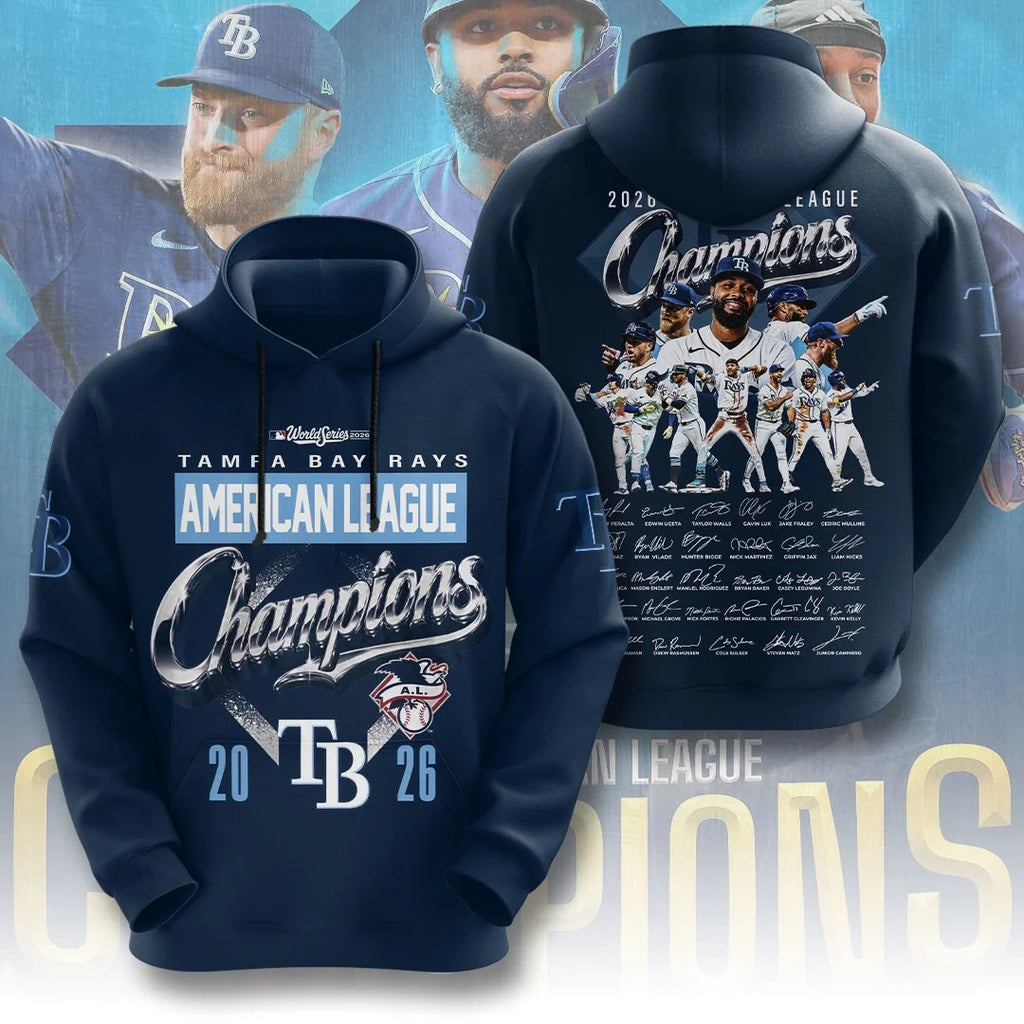 Tampa Bay Rays 2026 American League Champions 3D Apparel – TMTHU10200