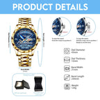 Tampa Bay Rays 2026 American League Champions Alloy Luxury Quartz Watch – TMTHU10199