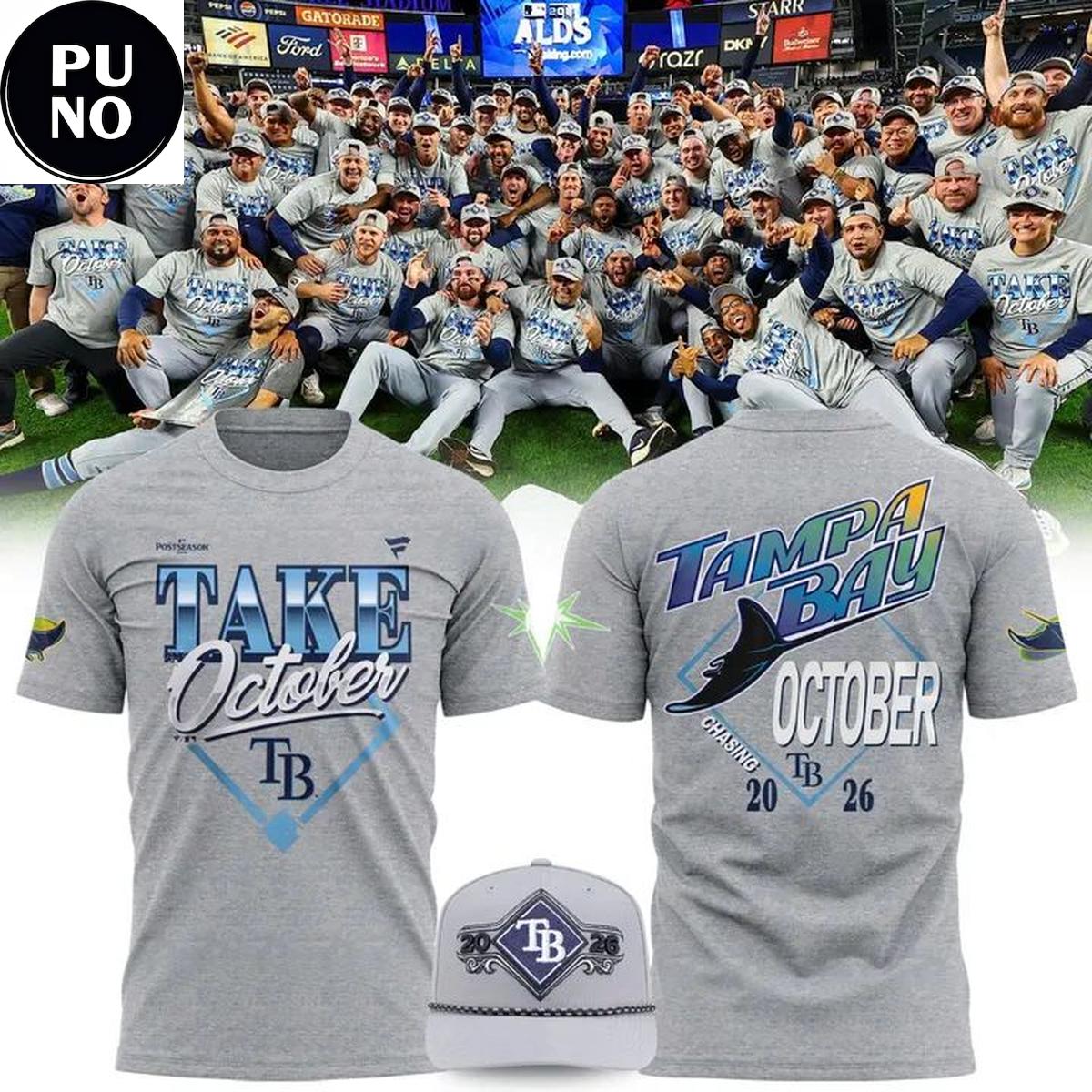 Tampa Bay Rays 2026 Postseason Take October Locker Room T-Shirt