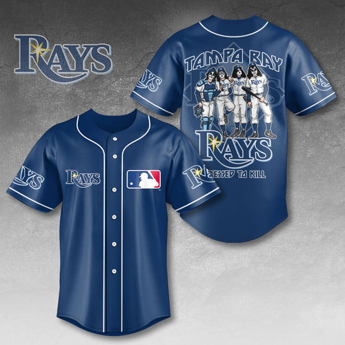Tampa Bay Rays x KISS Baseball Jersey – HOATT13425