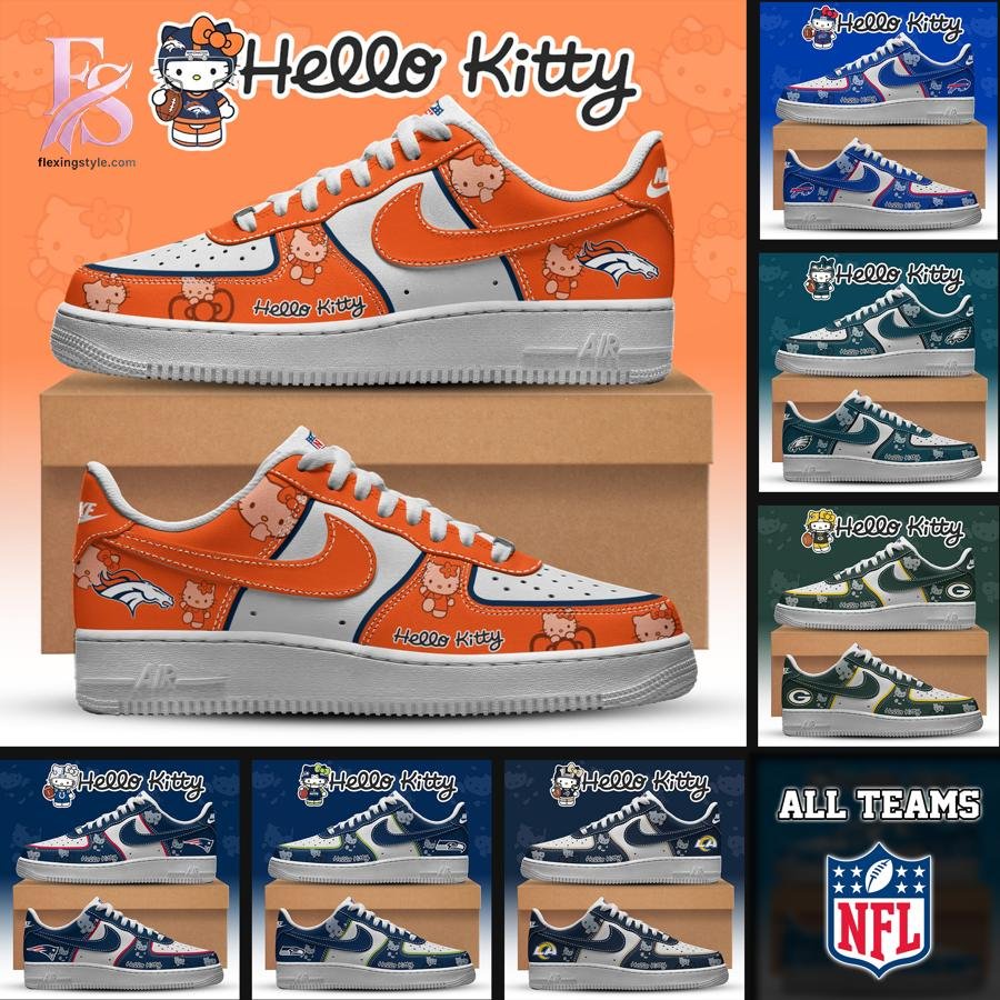 Team NFL Hello Kitty Air Force 1