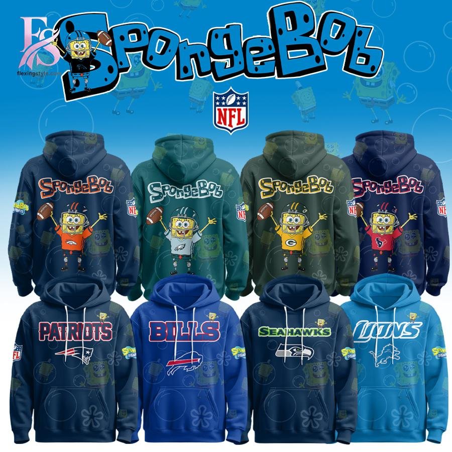 Team NFL SpongeBob 2026 Hoodie