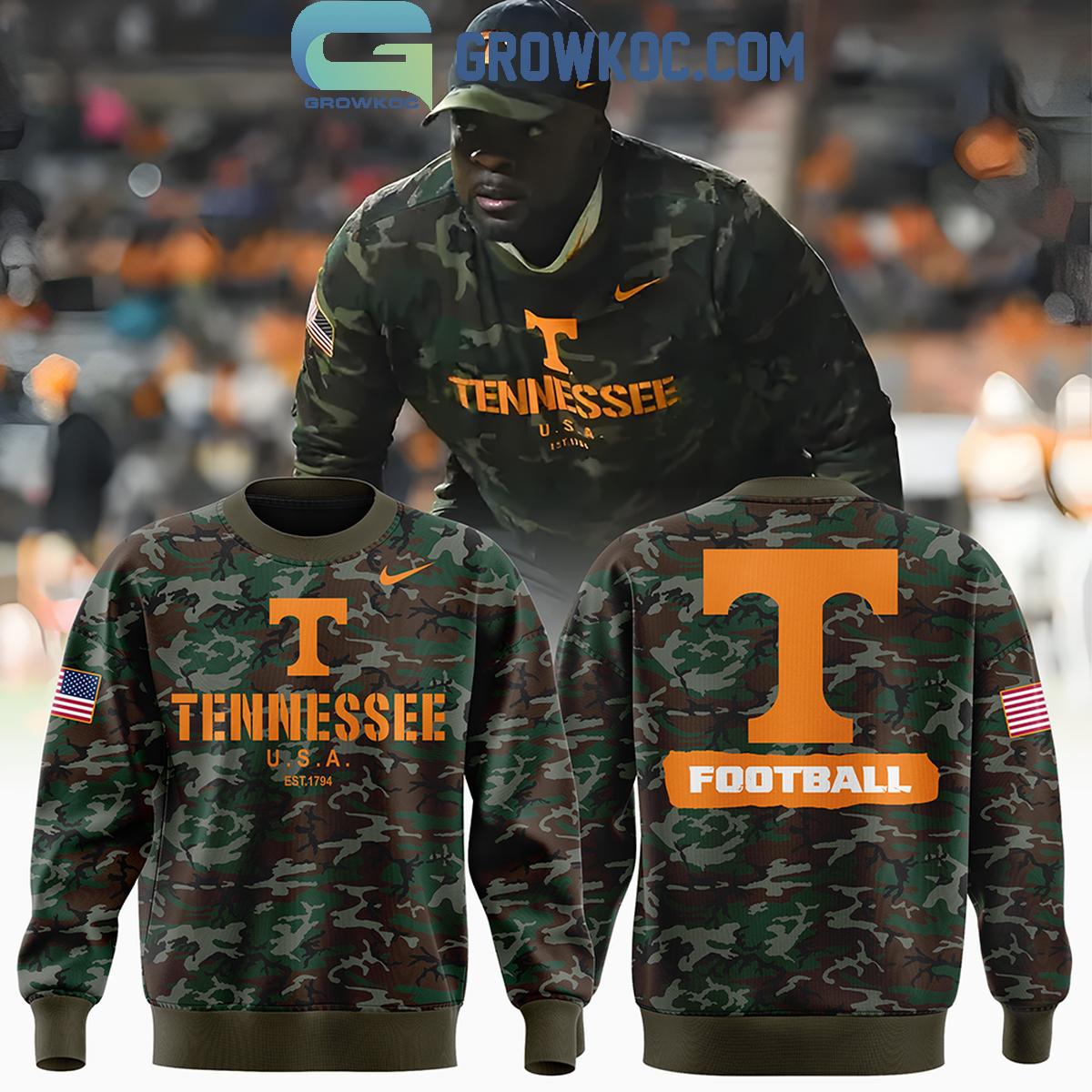 Tennessee Volunteers Football Vols Camo 2024 Salute To Service Hoodie T-Shirt