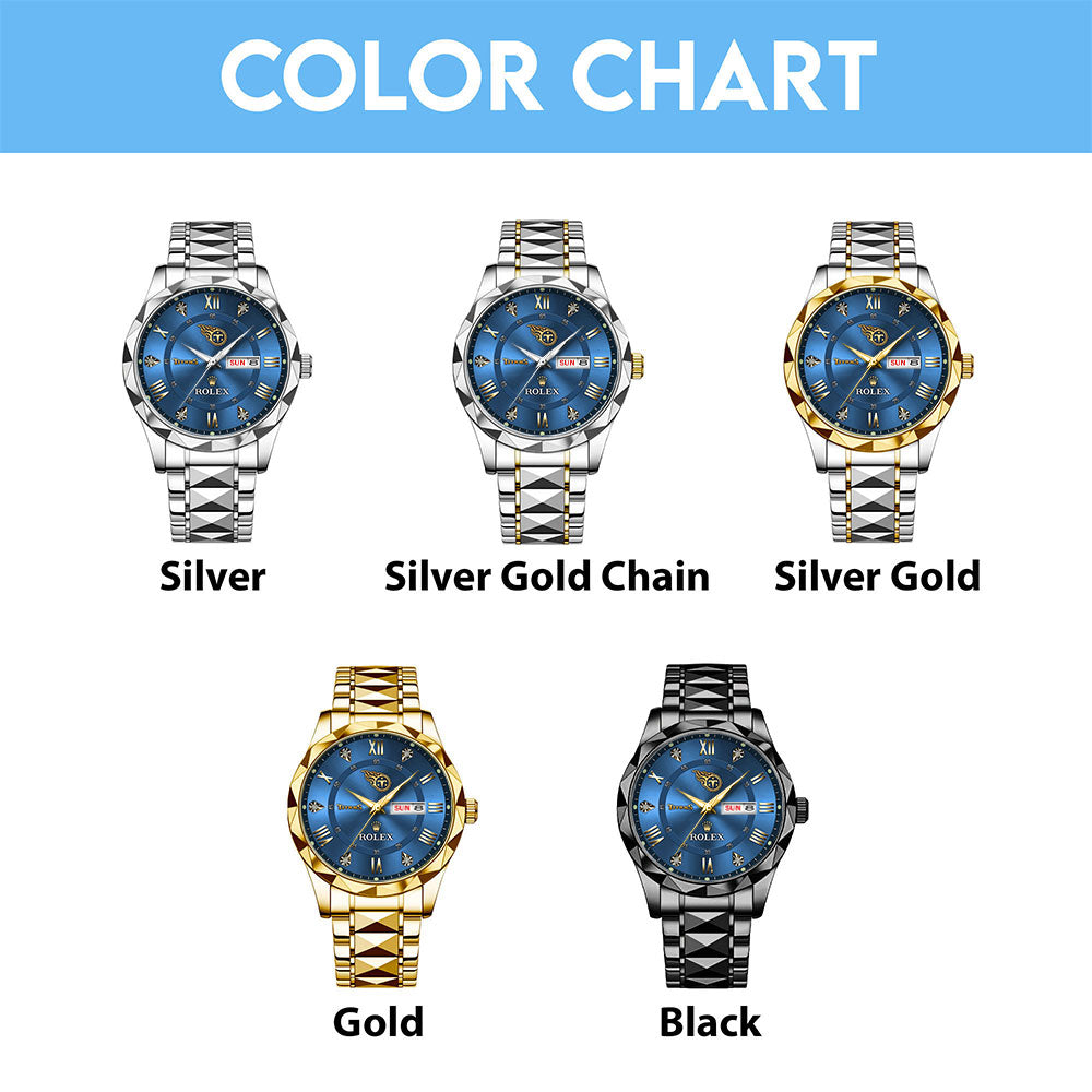 Tennessee Titans x Rolex Alloy Luxury Quartz Watch – MAITM13412