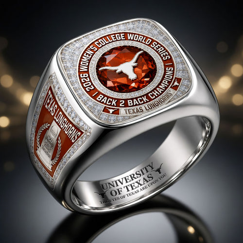 Texas Longhorns 2026 NCAA Women's Softball Champions 3D Engraved Ring – HOATT18558