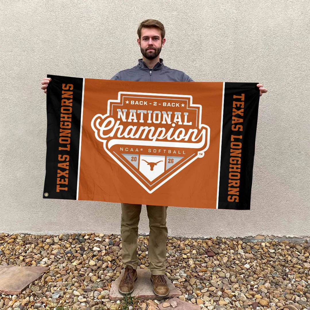 Texas Longhorns 2026 NCAA Women's Softball Champions 3D Double-side House Flag – HOATT18428