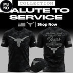 Texas Longhorns 2026 Salute to Service Camo Hoodie T-Shirt
