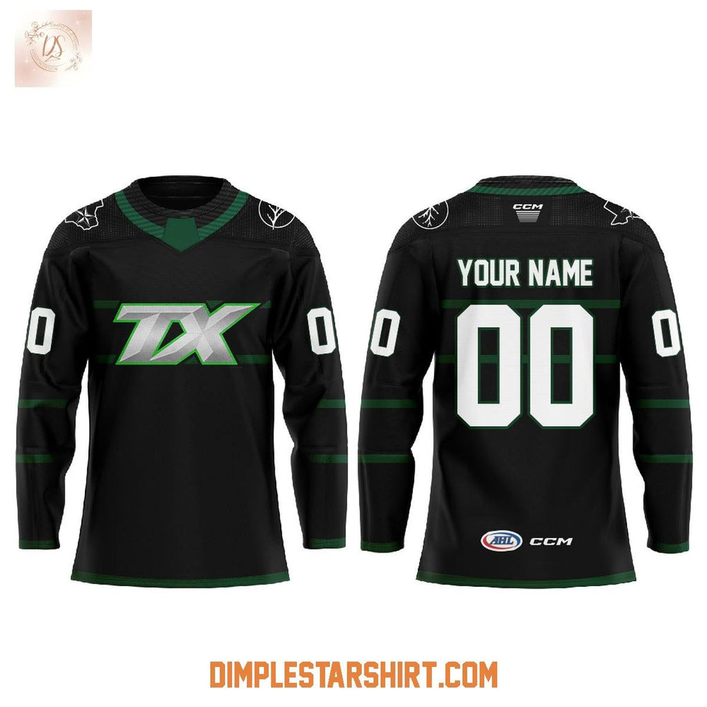 Texas Stars Dark Mode TX Hockey Jersey