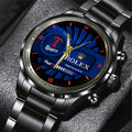 Texas Rangers Black Stainless Steel Watch – MAITM13450