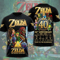 The Legend of Zelda 40th Anniversary 3D Apparel – TMTHU9747