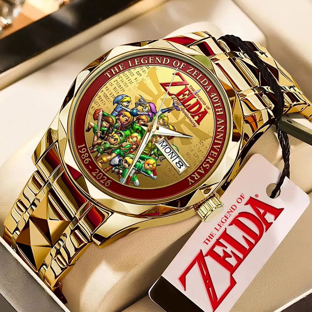 The Legend of Zelda 40th Anniversary Alloy Luxury Quartz Watch – TMTHU3349