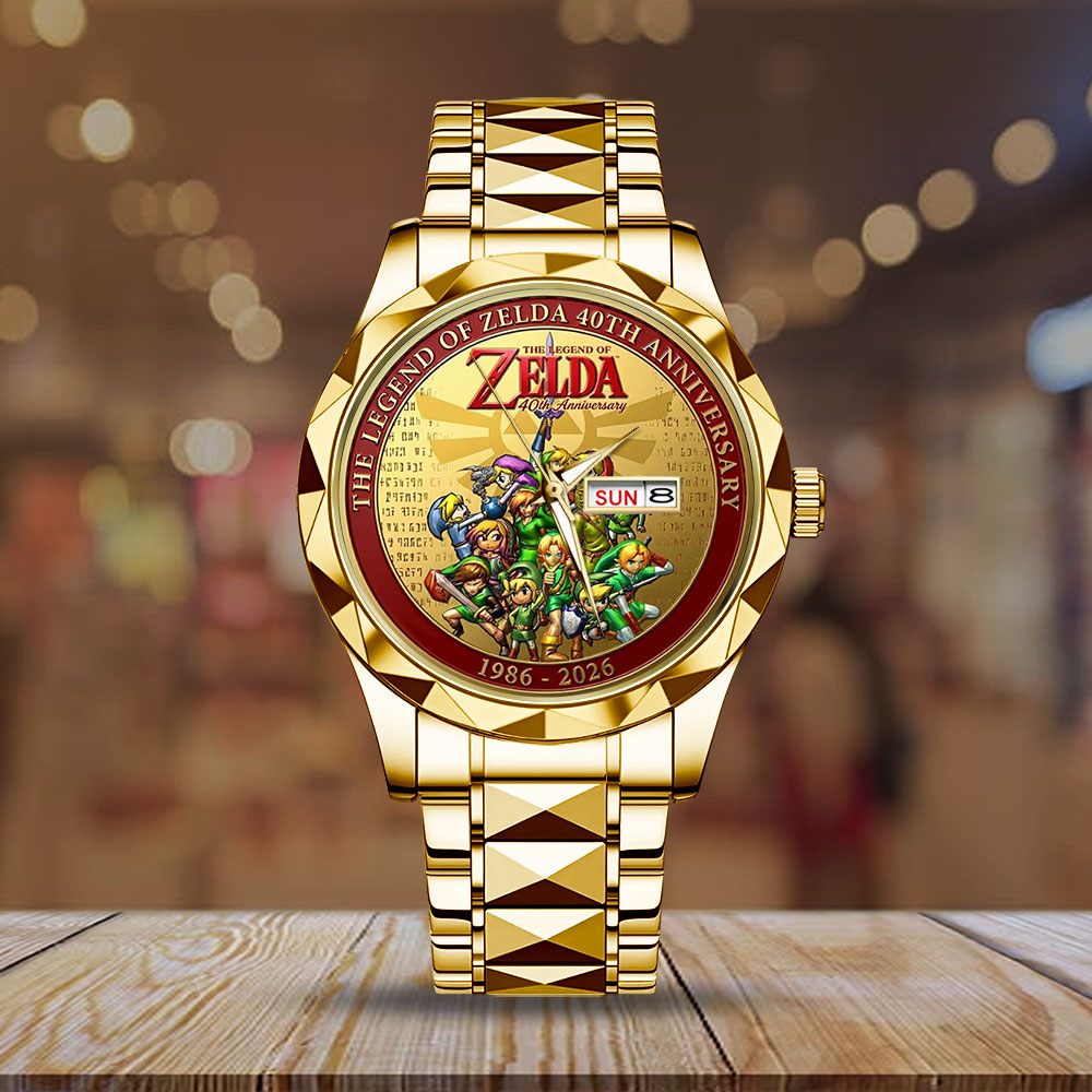 The Legend of Zelda 40th Anniversary Alloy Luxury Quartz Watch – TMTHU3349