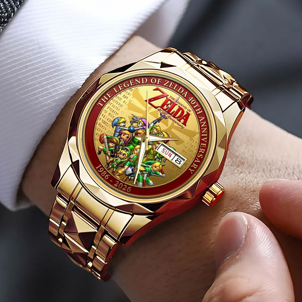 The Legend of Zelda 40th Anniversary Alloy Luxury Quartz Watch – TMTHU3349