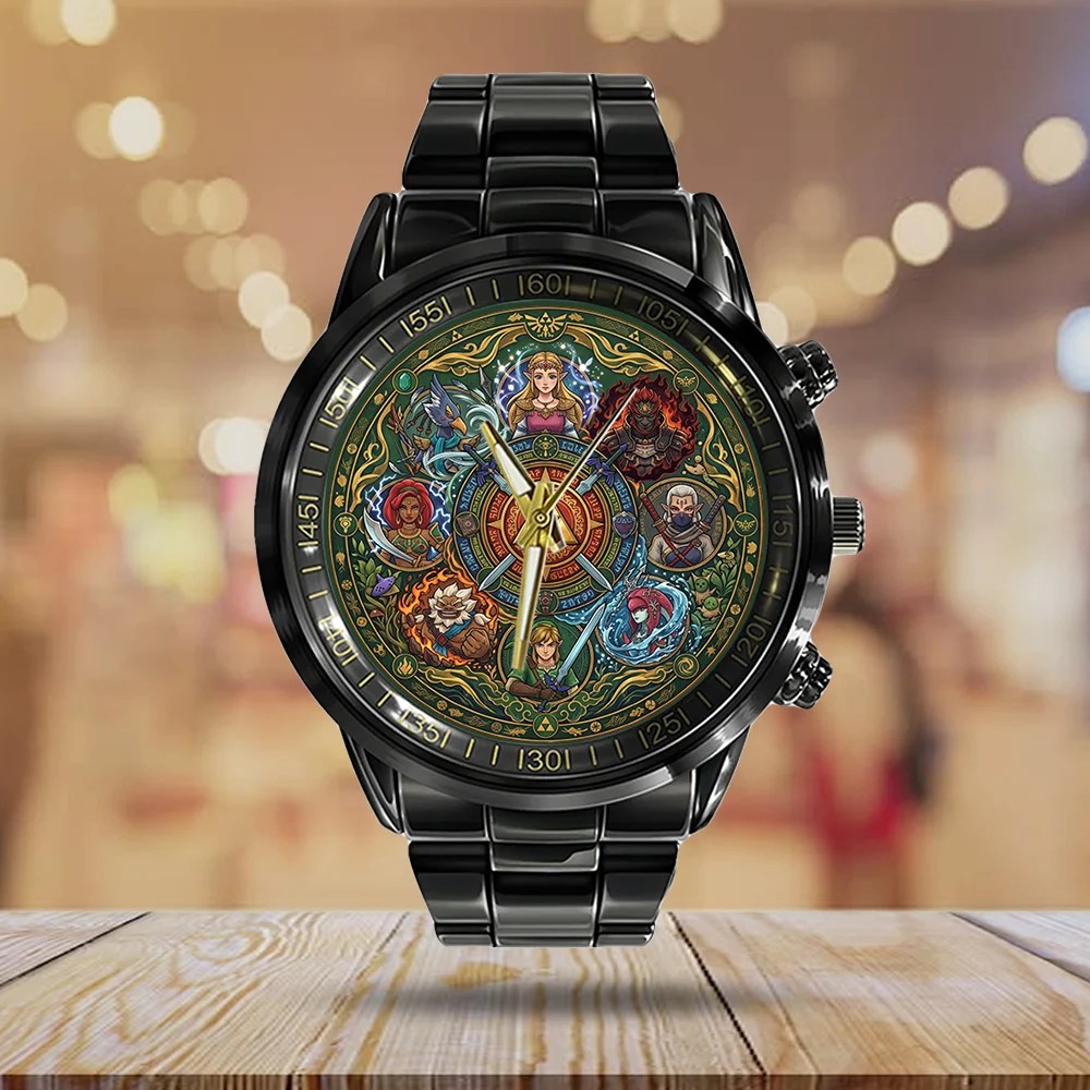 The Legend of Zelda 40th Anniversary Black Stainless Steel Watch – TMTHU10111