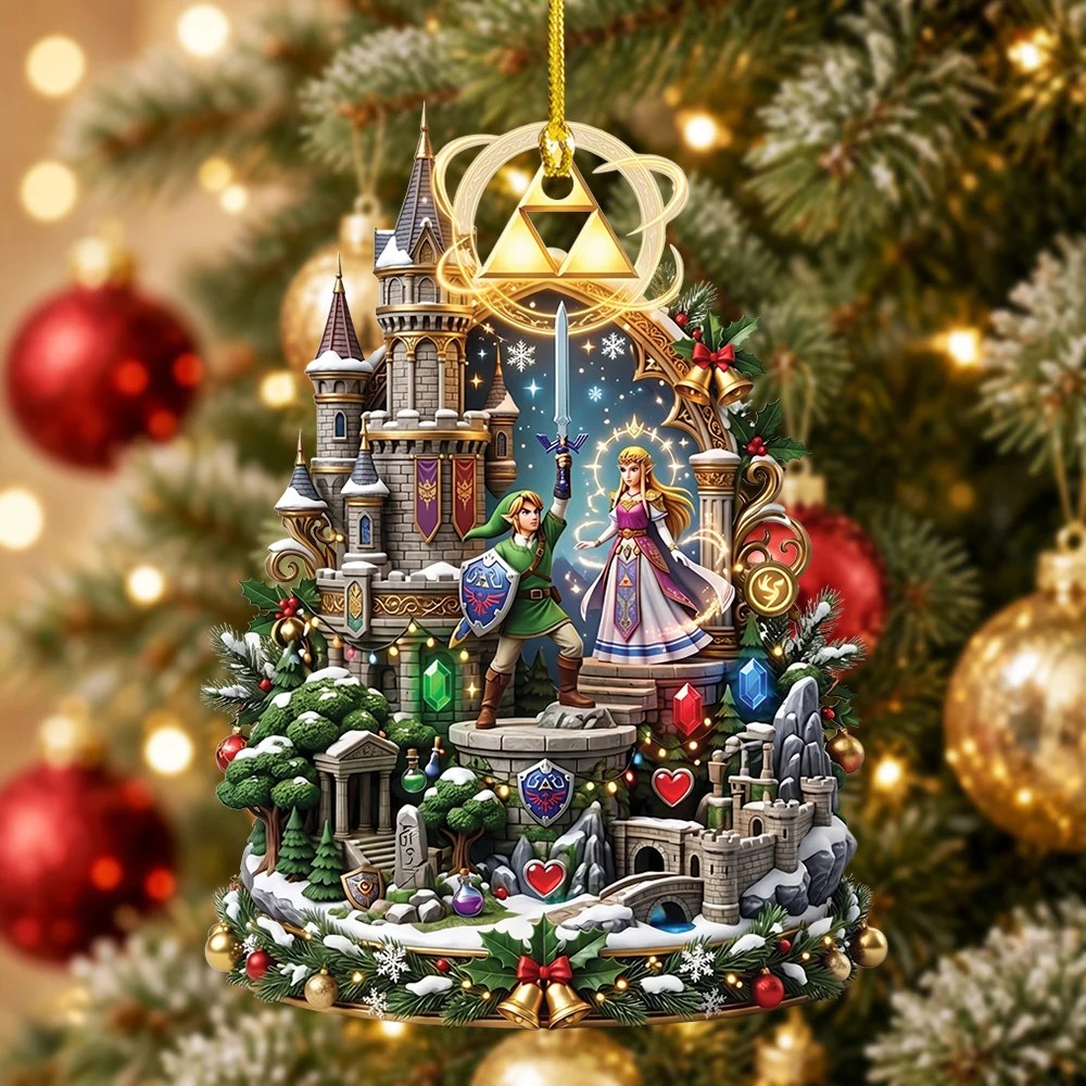The Legend of Zelda 40th Anniversary Custom Shape 2-side Printed Acrylic Ornament – TMTHU10042