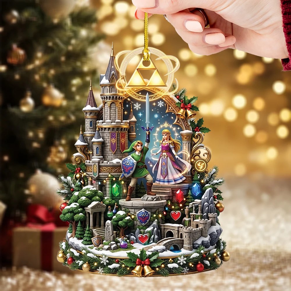 The Legend of Zelda 40th Anniversary Custom Shape 2-side Printed Acrylic Ornament – TMTHU10042
