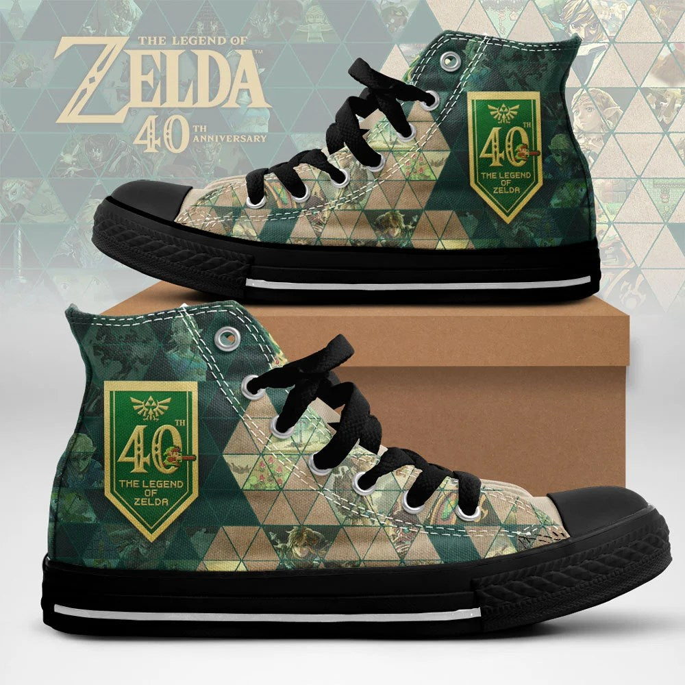 The Legend of Zelda 40th Anniversary High Top Canvas Shoes – TMTHU9443