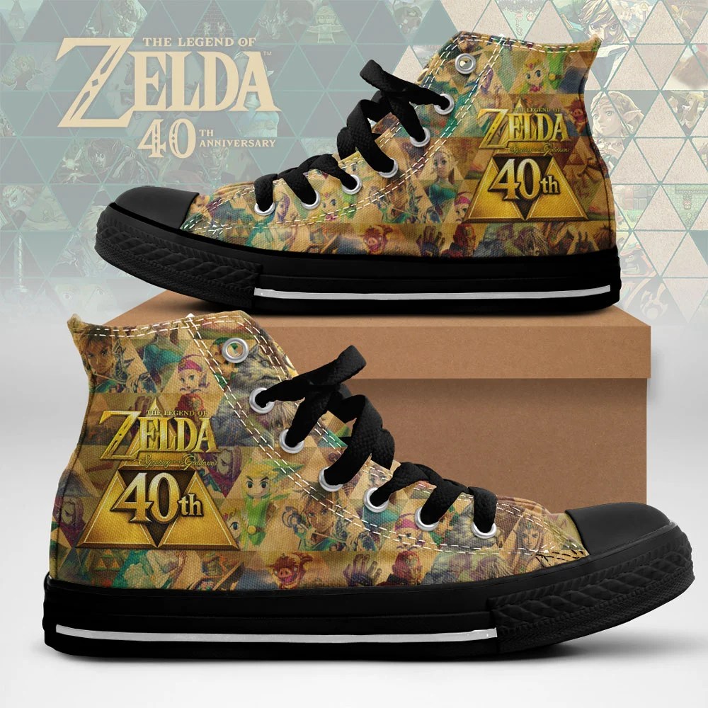The Legend of Zelda 40th Anniversary High Top Canvas Shoes – TMTHU9563