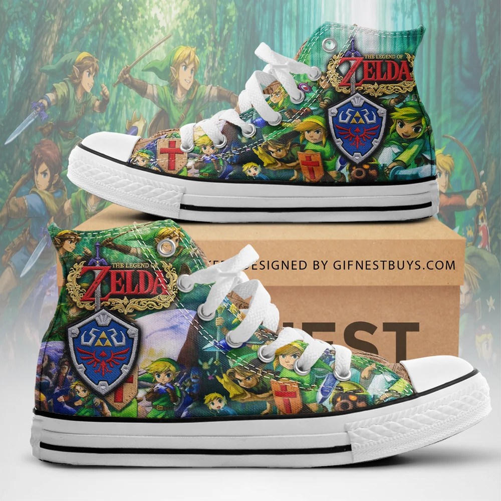 The Legend of Zelda 40th Anniversary High Top Canvas Shoes – TMTHU9564